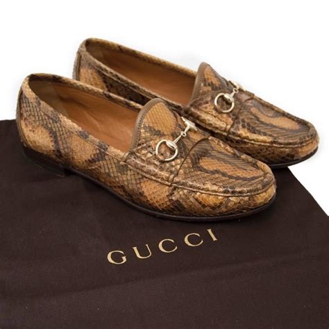 gucci shoes python